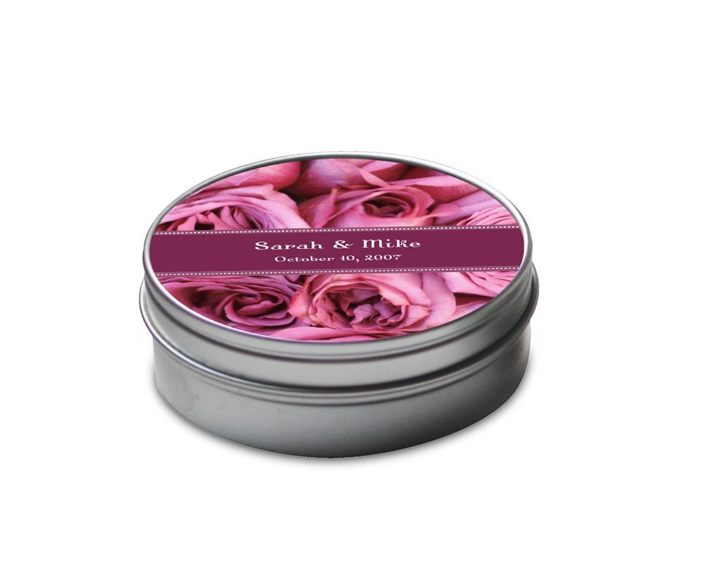 Wildflower Wedding 2.5oz Tin Favors - Set of 10