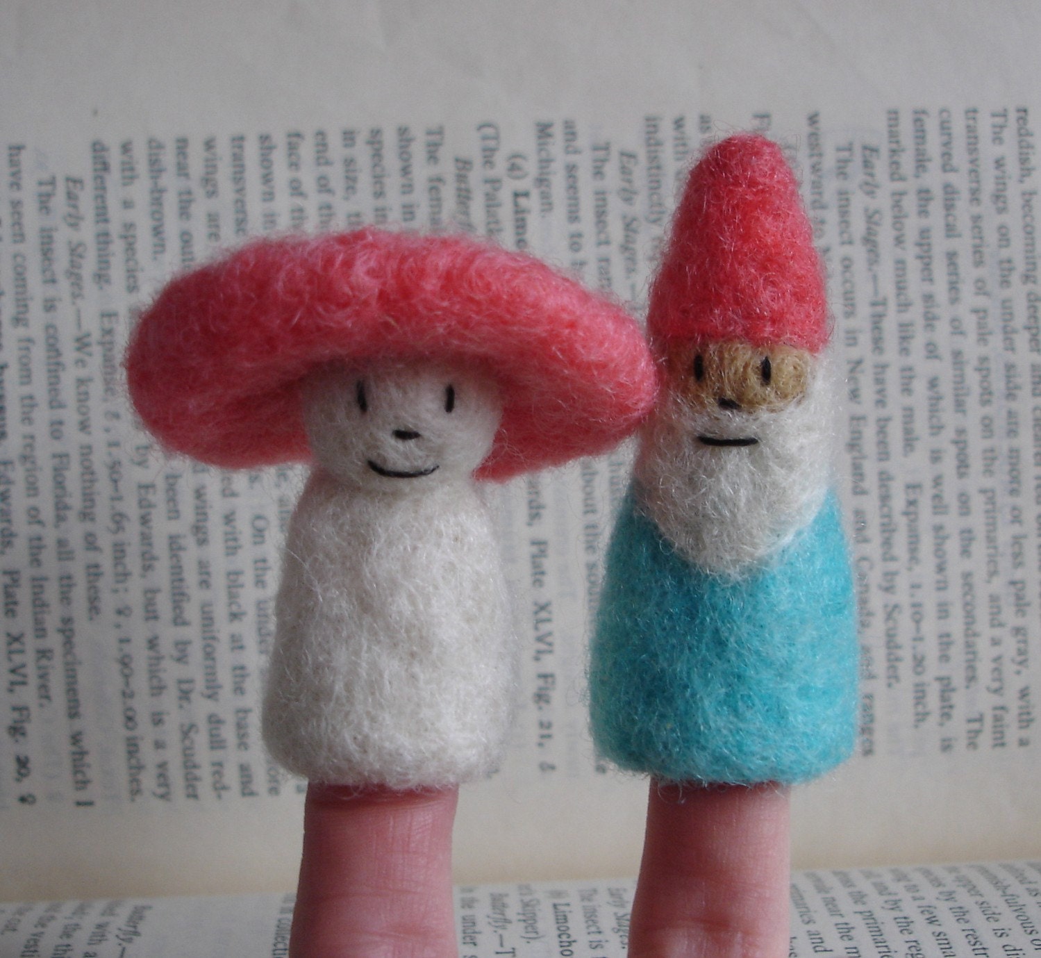 Gnome Garden Finger Puppet Set