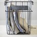 wire basket with original label