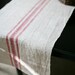 red grain sack table runner