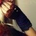 Fingerless Gloves with Buttons