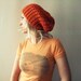 Orange Slouchy Hat