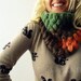 Striped Womens Cowl