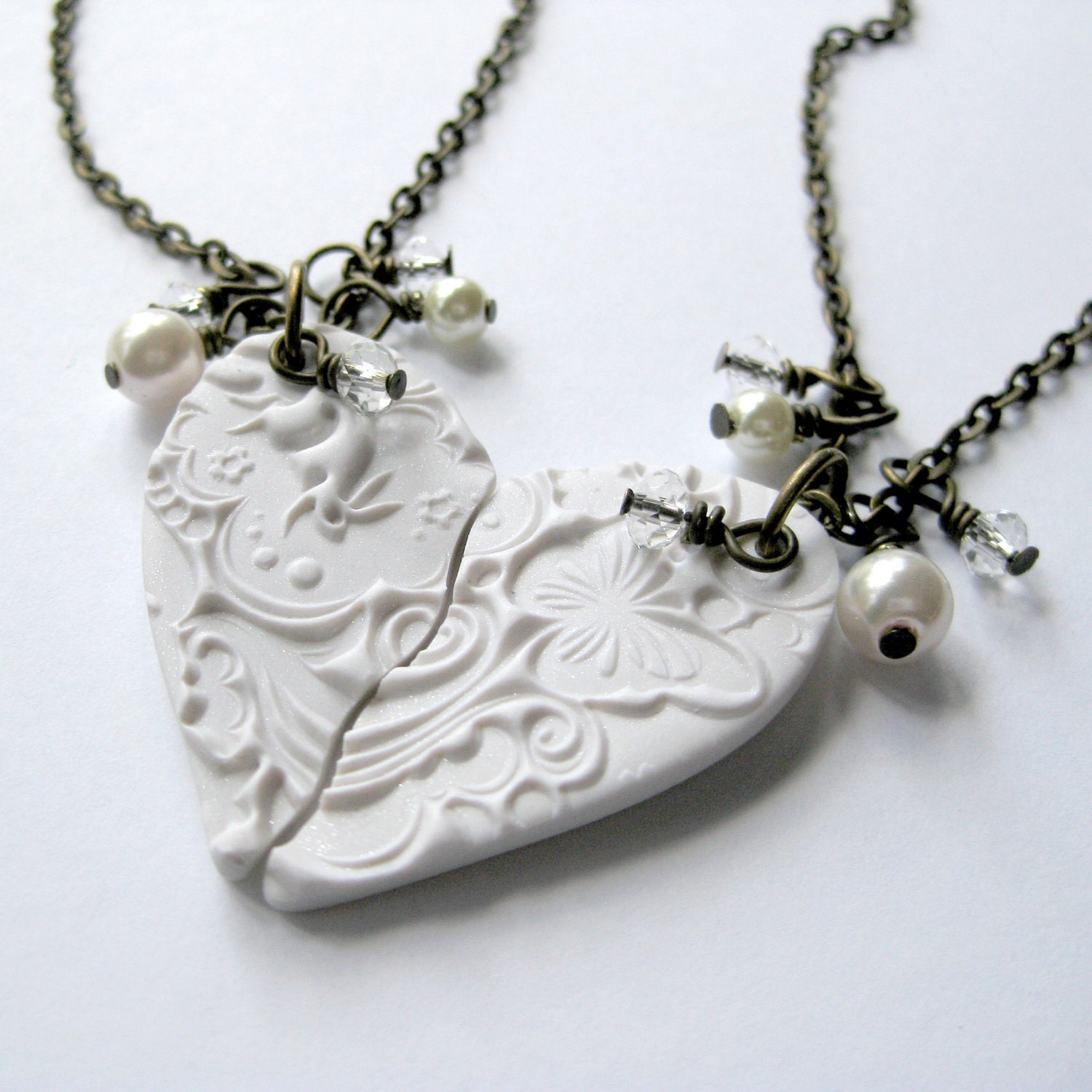 Angel Wings BFF Necklaces Matching Necklace Set for Best Friends
