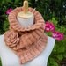Ruffled and Ruched Scarf PDF Knitting Pattern Instant Download