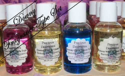 Set of 4 Downy Type Fragrance Burning Oils