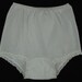 1950's ruffle panties. little girl white cotton eyelet ruffle underwear. size medium.