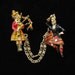 Scottish Piper and Dancer Enamel Pins, Made in England