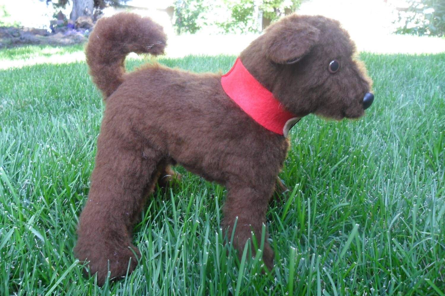 chocolate lab stuffed dog