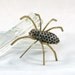 Scary Vintage Rhinestone Large Spider Brooch