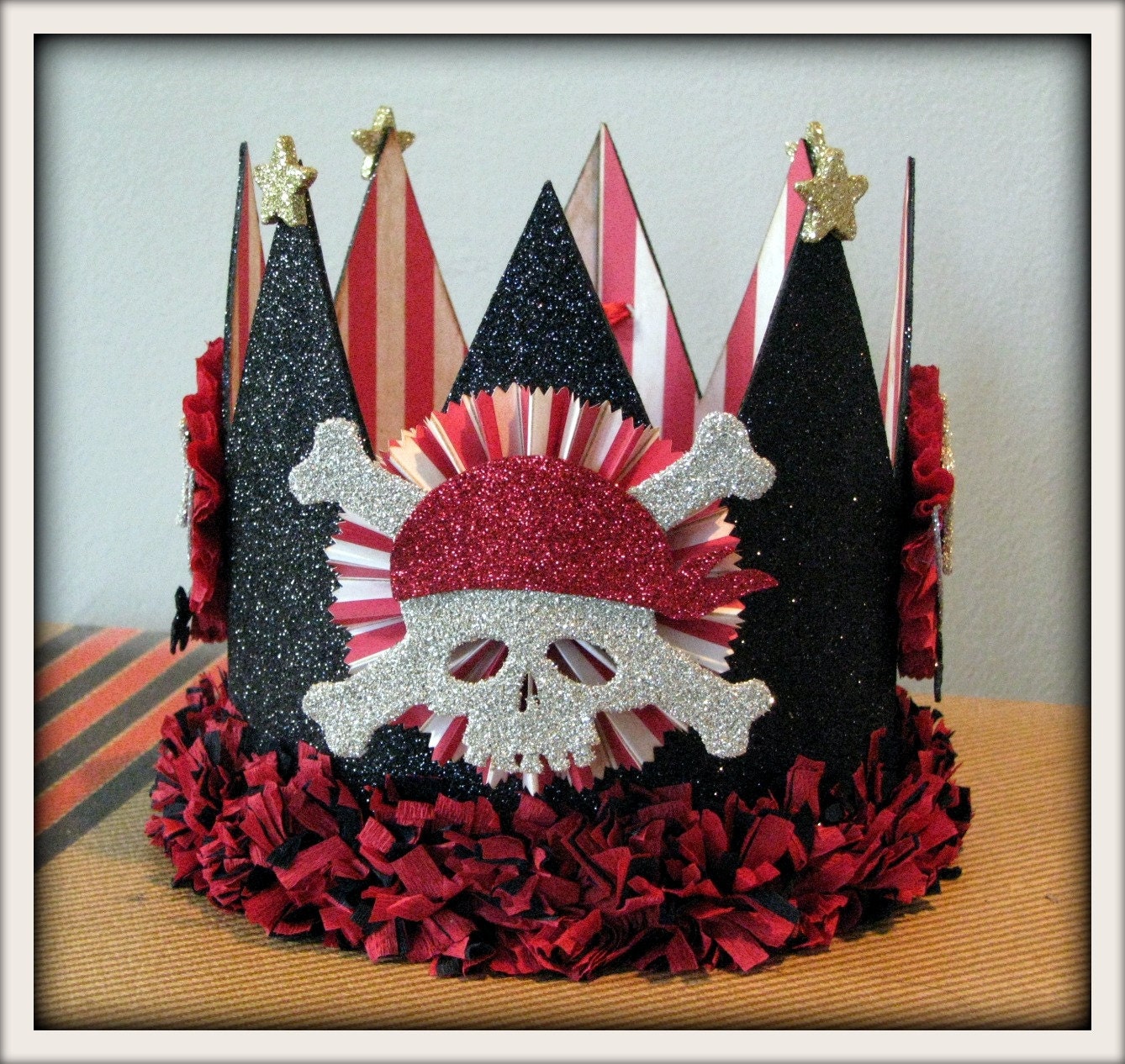 vintage inspired CUSTOM Pirate crown