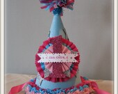 Vintage Inspired Starry Birthday Party Hat - CUSTOMIZABLE