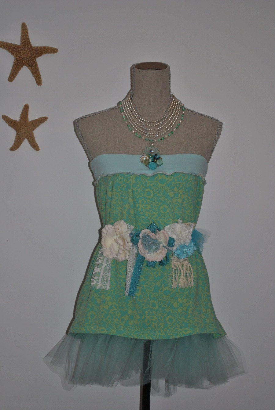 Two-fers Strapless babydoll Tunic can also work as a tutu skirt- Designed by Gina Louise