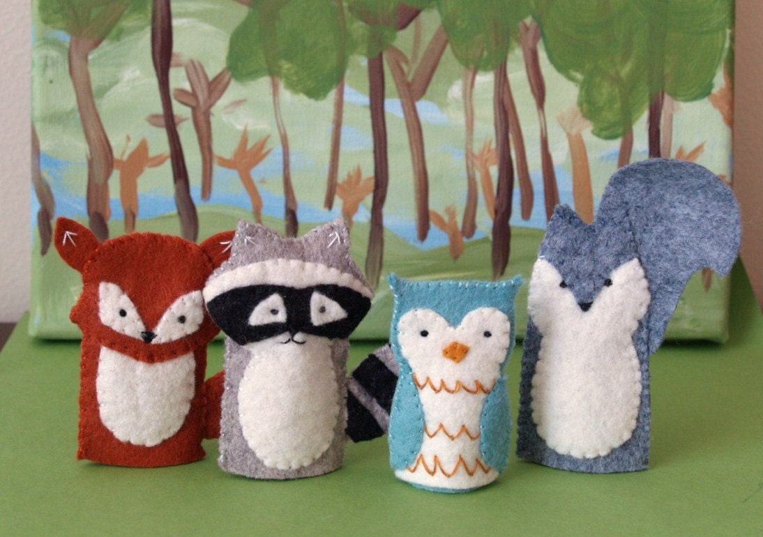 Woodland Friends Finger Puppet Set