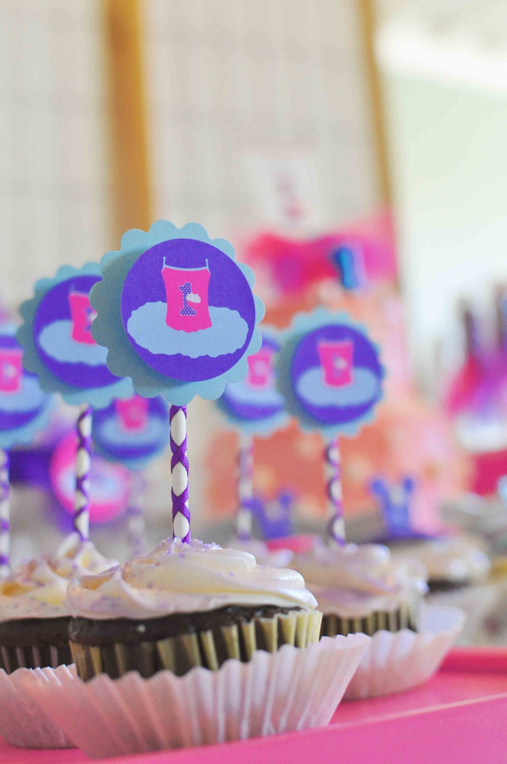 Tutu Cupcake Toppers x 12