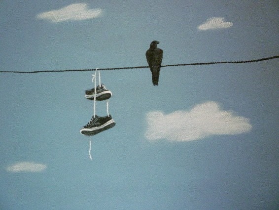 On The Wire- Giclee Archival Print 11x14 - JamiesArt