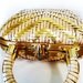 SALE Vintage Princess Charming by Atlas Hollywood-Fla Gold Tone Wire and Natural Straw Woven Handbag / Purse