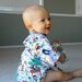Baby Onesie Kimono - Ninja PANDA Anime - sizes 0 through 24 months - cool baby clothes