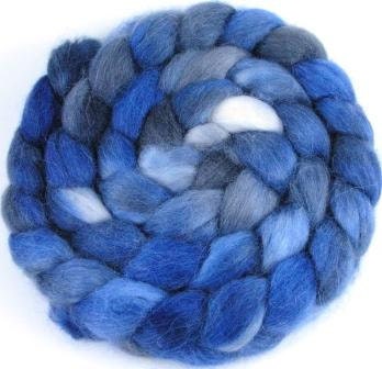 Spinning Fiber - Baby Alpaca Combed Top / Roving - Midnight Sky - UpstreamAlpacas