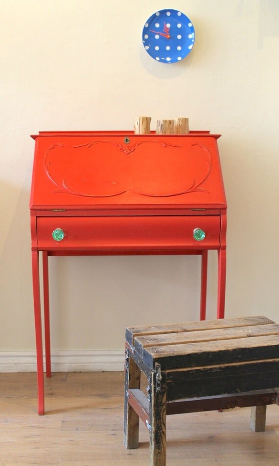 Coral Secretary Desk