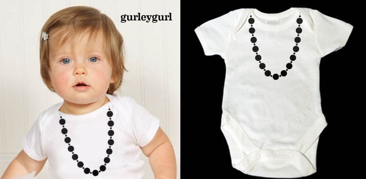 Necklace onesie