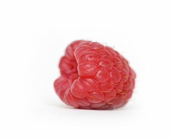 Raspberry - Still Life Photography - Minimalist Art- 8x10, Spring and Summer Home Decor