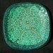 Decorative, turquoise, pottery plate