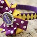 ECU Woven Headband with Matching Detachable Bottlecap Bow