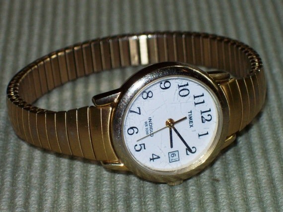 Vintage Gold TIMEX Indiglo Water Resistant Wrist by RetroRealm