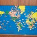 Vintage 1959 Howard Miller Large International World Time Zones Scrolling Electric Lighted Wall Clock Map Home Decor Works Perfectly