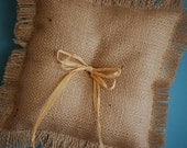Burlap Ring Bearer Pillow to Let Your Rings Shine