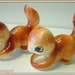 Vintage 1950s Ceramic SQUIRREL Salt and Pepper Shakers -- Adorable Retro Cuteness