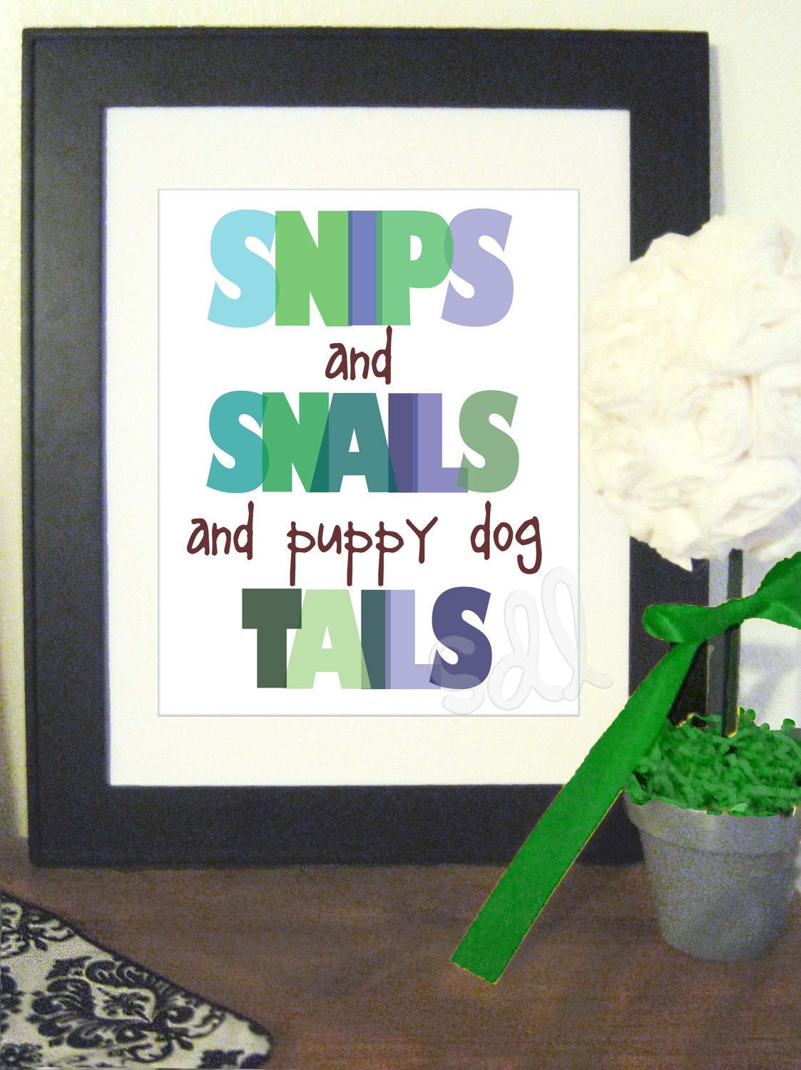 Printable Boys Nursery Print 8x10- Snips and Snails and Puppy Dog Tails Il_170x135