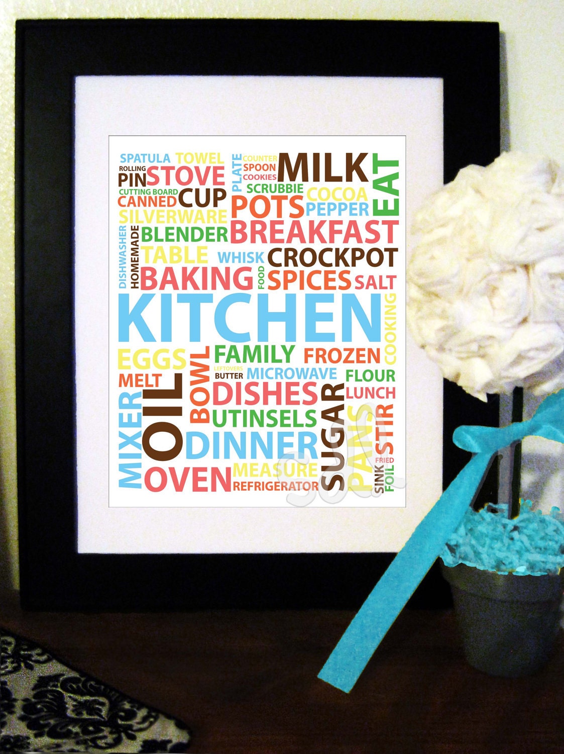 SALE 4.50 Printable PDF 8x10 Kitchen Word Art Il_170x135