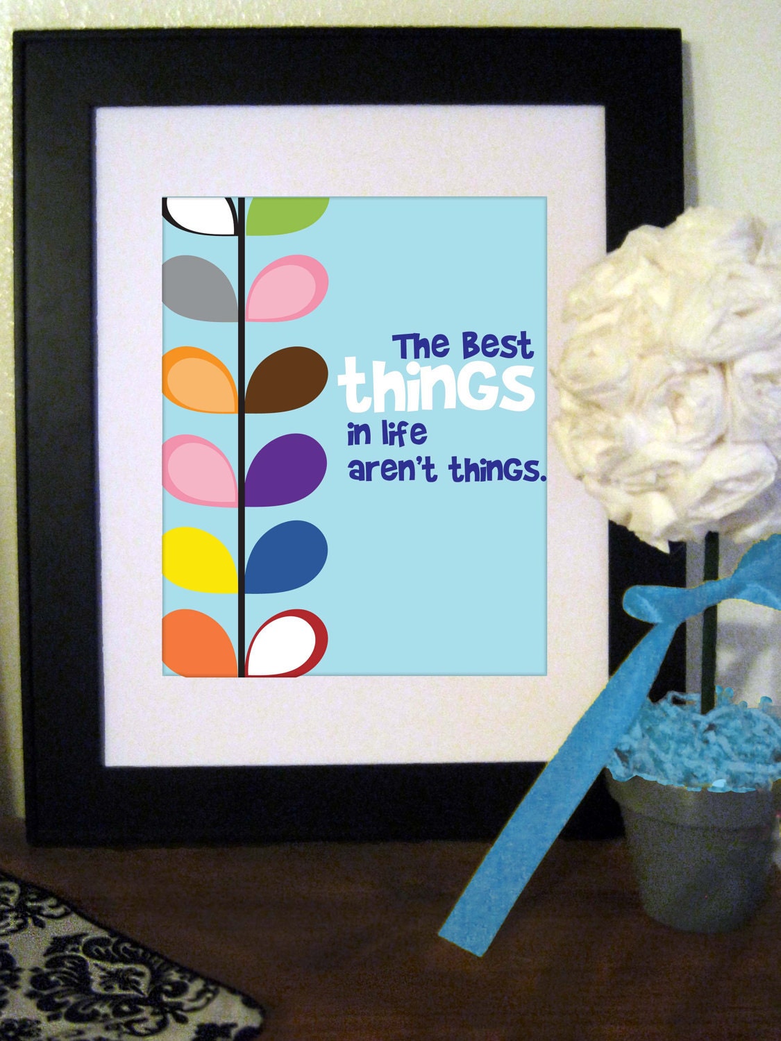 SALE 4.50 Printable- The best things in life aren't things poster- 8x10 Il_570xn