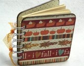 Gratitude book, spiral bound, Thanksgiving table, count your blessings, 100 pages, orange, brown,