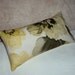 Mod Designer Floral Linen Blend Fabric Lumbar Pillow