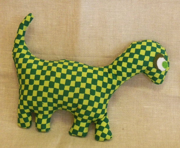 Handmade Softie - Baby Checker Bronty Dinosaur