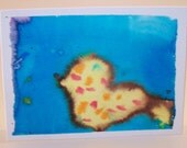 Hand-painted watercolor card by Kiah