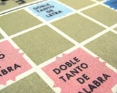 Spanish Scrabble board notepad - medium