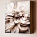 Nature Print - flower photograph, wood mounted photography - Smoke - Wood Photo Block, 8x8 inch, wall decor