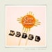 Retro Photography - Route 66, Etsy Wall Art - Sun n Sand - vintage motel sign photograph, citrus orange, sunshine yellow