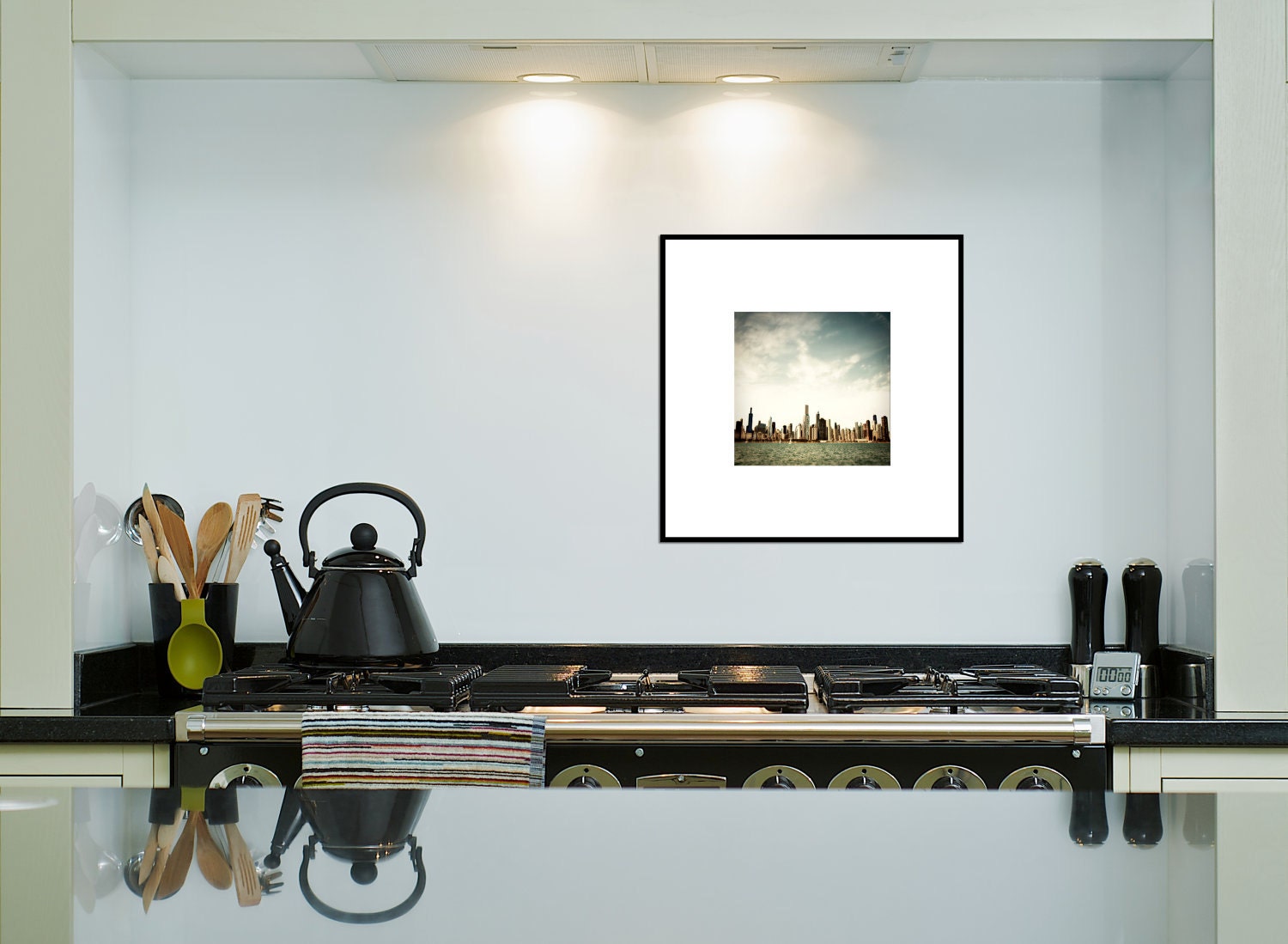 Photography - Chicago Skyline, Photography of Chicago - Floating Outside Metropolis - Wall Decor, Chicago Art, Urban Home Decor