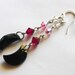Wicked Lady 2.0 - Black Swarovski Crystal Moon Sterling Silver Earrings