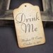 Drink Me tags - RESERVED - by Just Scraps N Things