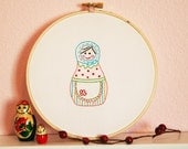 Apron Russian Sweetie Embroidery PATTERN