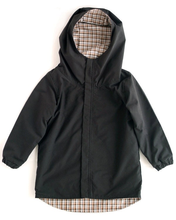Snood Hood Jacket For Kids. BLACK. Height 116 - kokokoshop