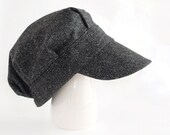 Black Melange Cap for Boys.