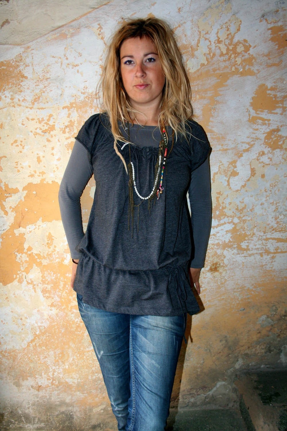 Grey ENCOMPASSED Shirt ( Short Sleeves ) - FREE Shipping