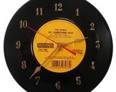 The Byrds "Mr Tambourine Man" 45 Record Clock Recycled Music Collectible